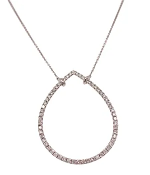 0.54ct tw Diamond Drop Pendant Necklace