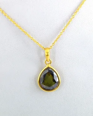 0.9 Carats 100% Certified Elegant Blue Diamond 14 K Gold Pendant