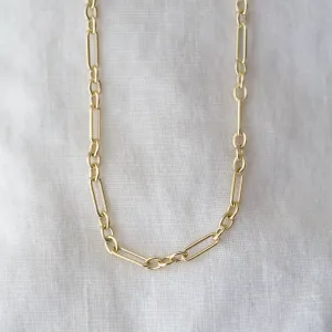 14K Mixed Links Necklace