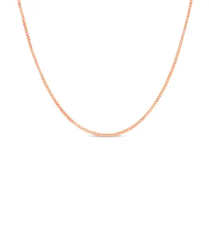14k Rose Gold Box Chain Necklace