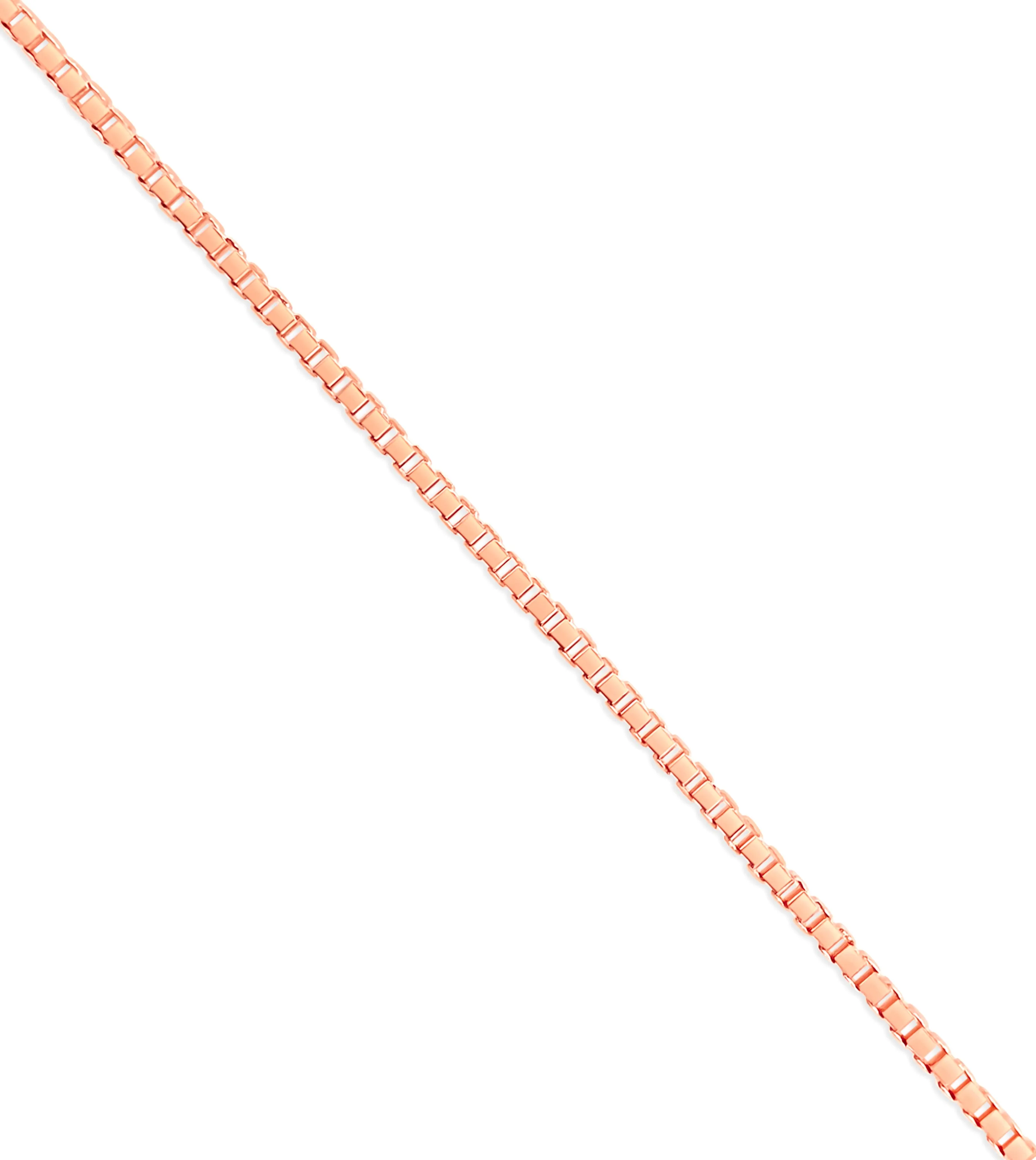 14k Rose Gold Box Chain Necklace