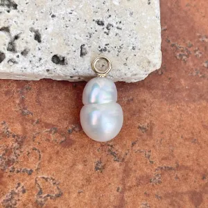14KT Yellow Gold Paspaley South Sea Pearl Simple Pendant 13mm #7