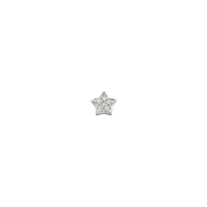 14KY Star Stud with Diamonds