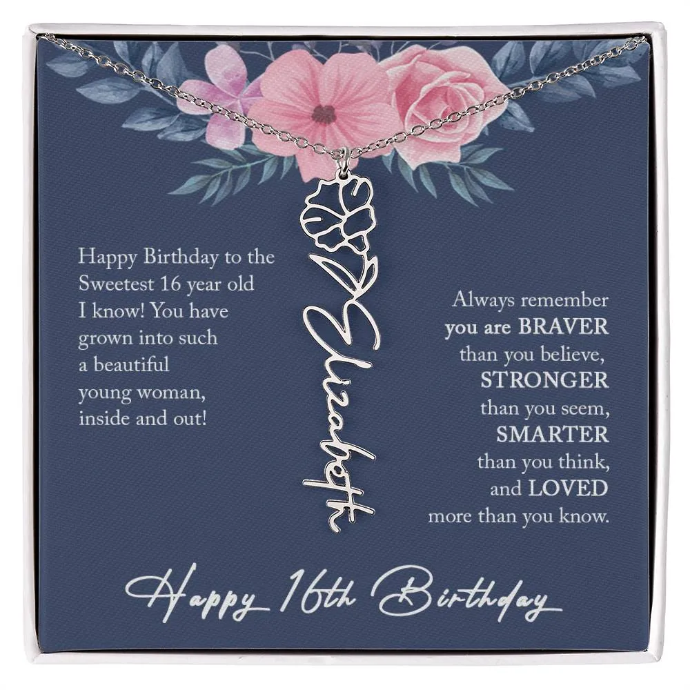 16th Birthday Gift Girl Necklace, Sweet 16 Necklace, Sweet 16 Gifts For Girls, Gift For 16 Year Old Girl, Sweet Sixteen