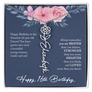 16th Birthday Gift Girl Necklace, Sweet 16 Necklace, Sweet 16 Gifts For Girls, Gift For 16 Year Old Girl, Sweet Sixteen