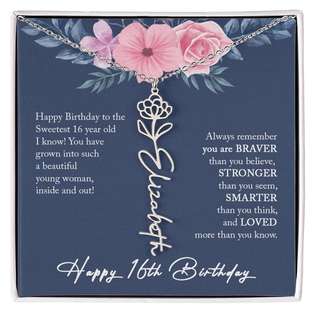 16th Birthday Gift Girl Necklace, Sweet 16 Necklace, Sweet 16 Gifts For Girls, Gift For 16 Year Old Girl, Sweet Sixteen