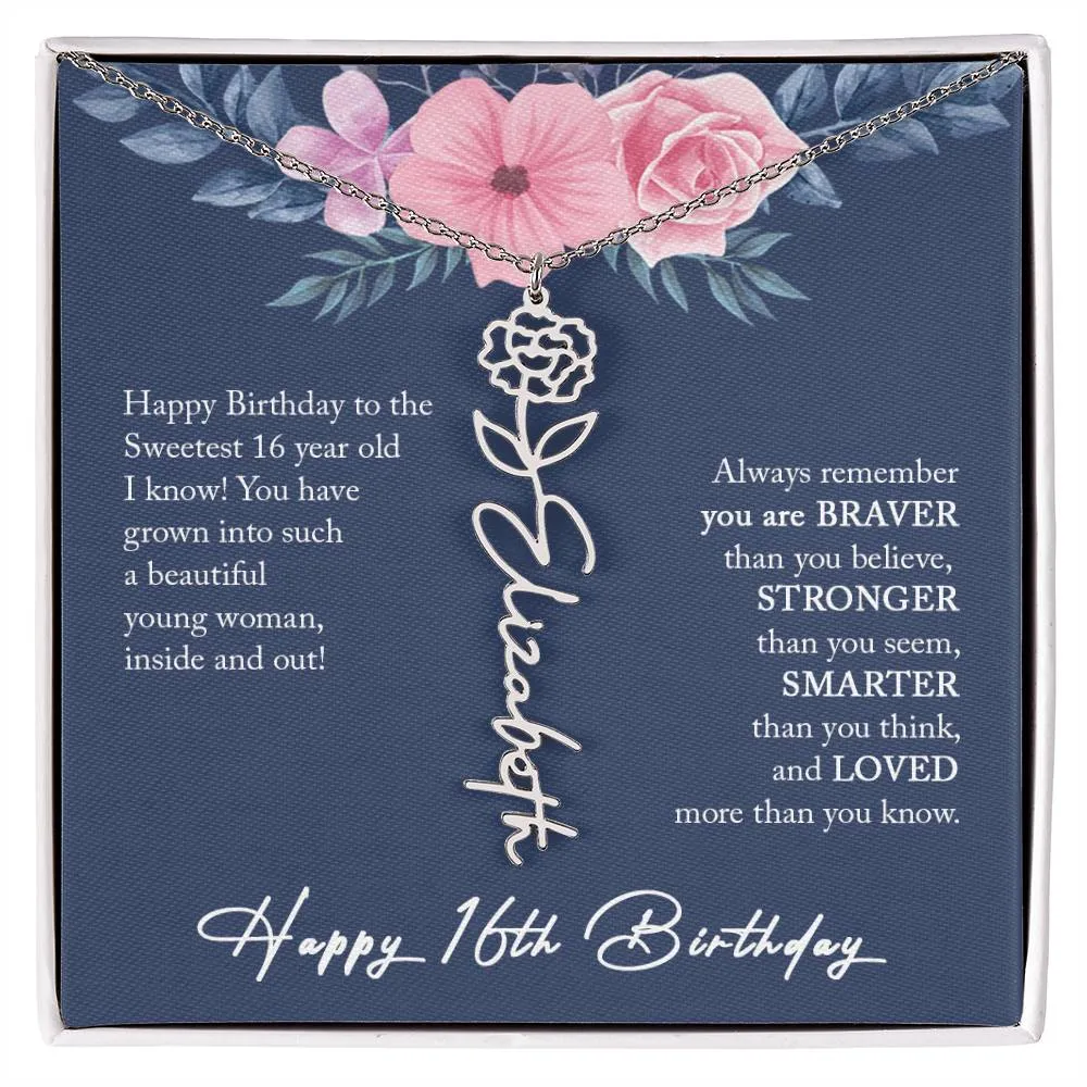 16th Birthday Gift Girl Necklace, Sweet 16 Necklace, Sweet 16 Gifts For Girls, Gift For 16 Year Old Girl, Sweet Sixteen