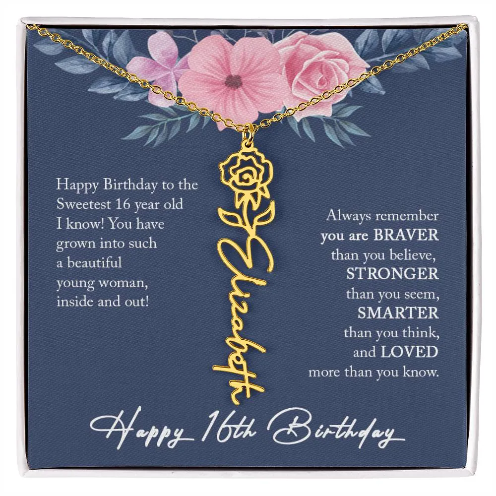 16th Birthday Gift Girl Necklace, Sweet 16 Necklace, Sweet 16 Gifts For Girls, Gift For 16 Year Old Girl, Sweet Sixteen