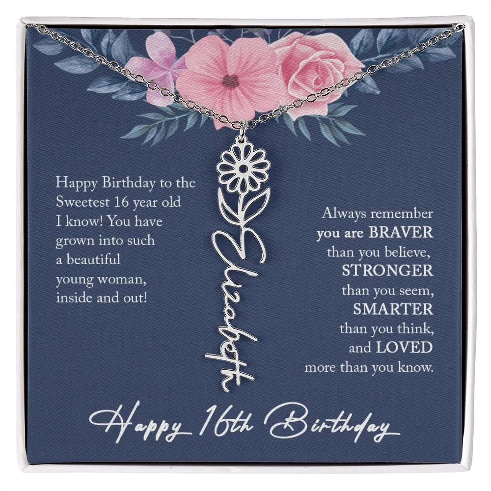 16th Birthday Gift Girl Necklace, Sweet 16 Necklace, Sweet 16 Gifts For Girls, Gift For 16 Year Old Girl, Sweet Sixteen