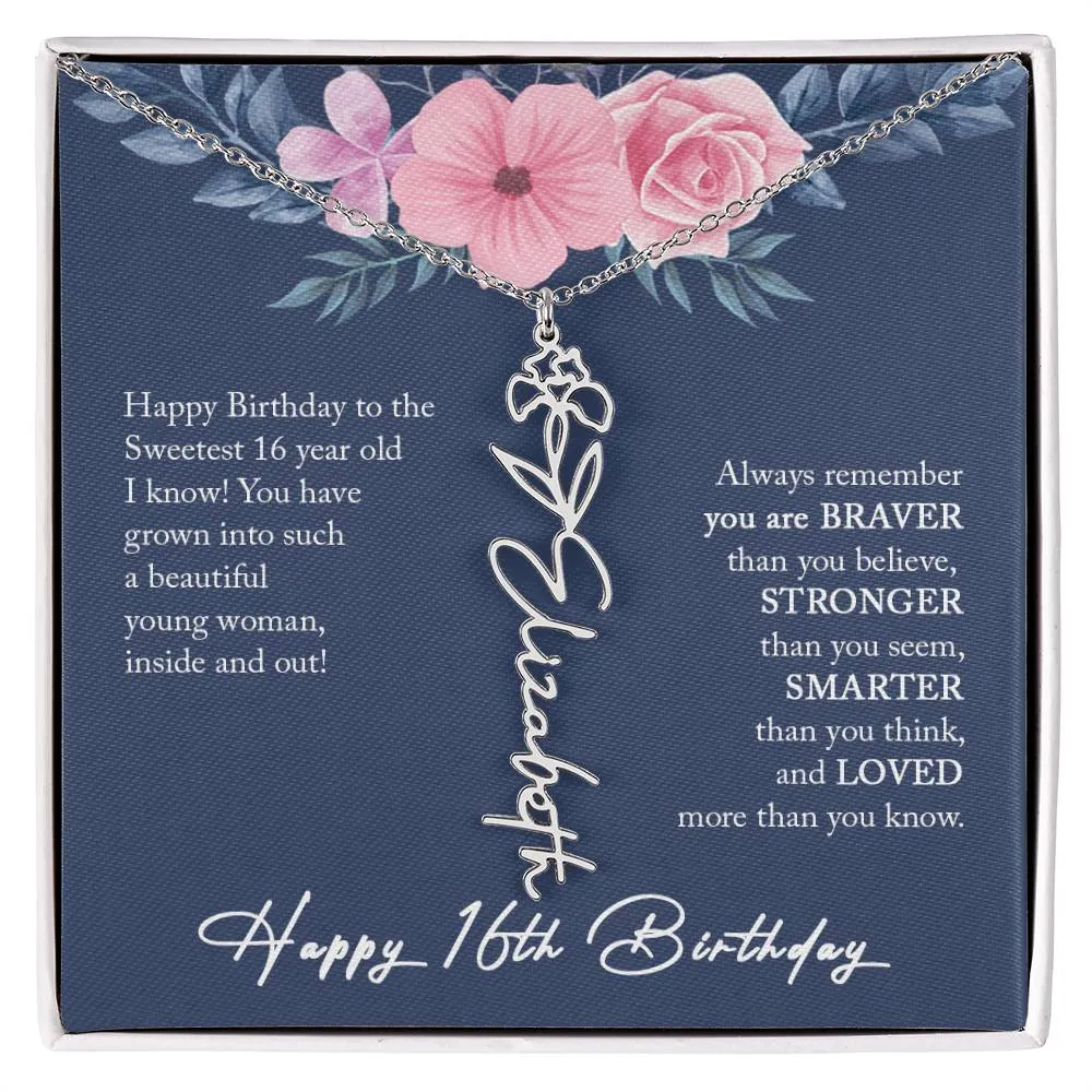 16th Birthday Gift Girl Necklace, Sweet 16 Necklace, Sweet 16 Gifts For Girls, Gift For 16 Year Old Girl, Sweet Sixteen
