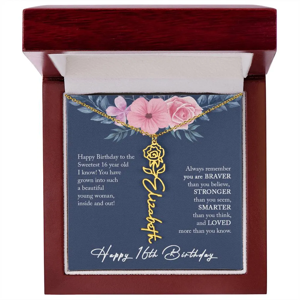 16th Birthday Gift Girl Necklace, Sweet 16 Necklace, Sweet 16 Gifts For Girls, Gift For 16 Year Old Girl, Sweet Sixteen