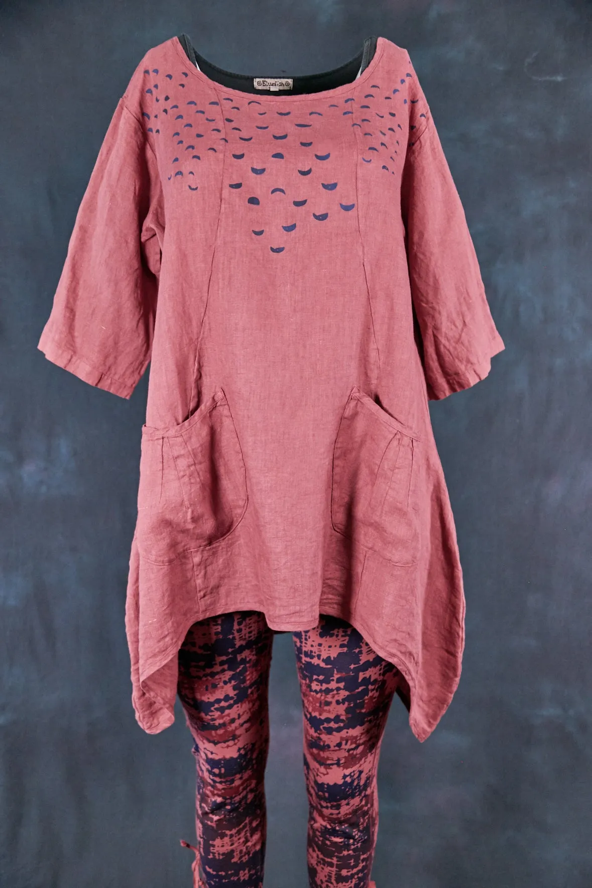 2265 Scoop Tunic Rose Canyon-Moon Phases