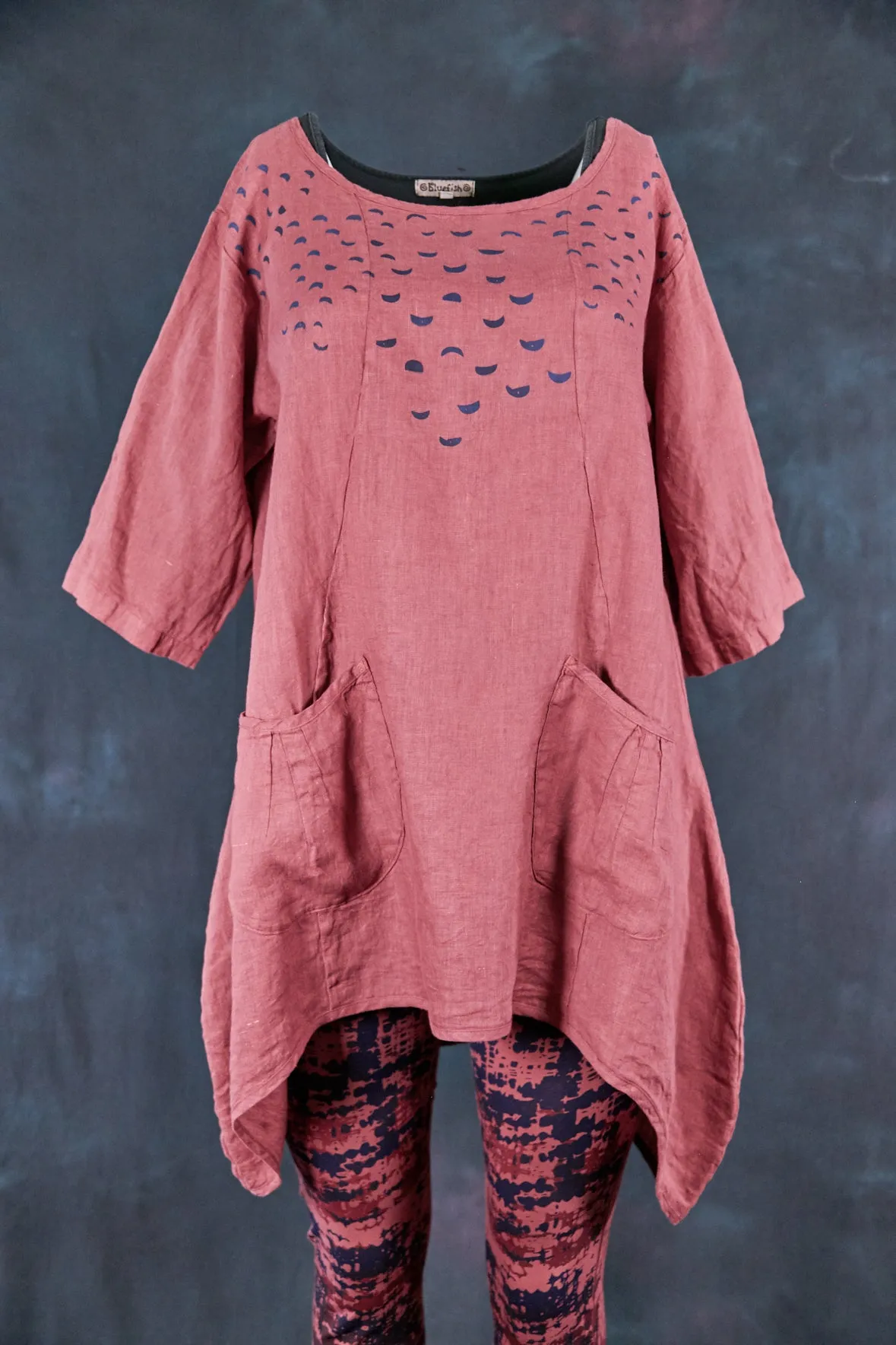 2265 Scoop Tunic Rose Canyon-Moon Phases