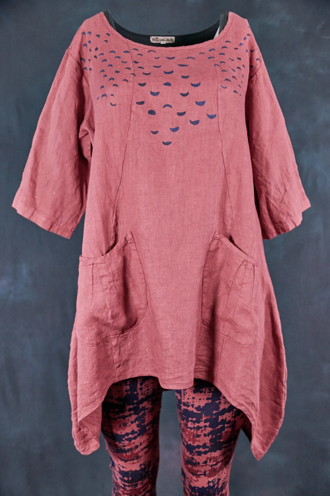 2265 Scoop Tunic Rose Canyon-Moon Phases