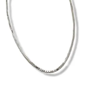 30" Sterling Silver Chain Light Box