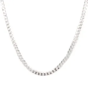3.5mm Silver Curb Chain