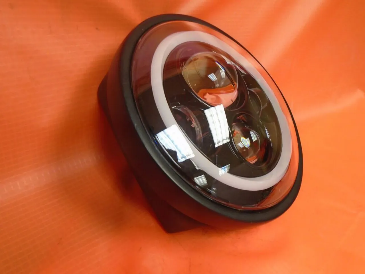 7" DAYMAKER Yamaha Royal Star Venture BLACK with PINK Halo Projector HID LED Light Bulb Headlight Motorcycle
