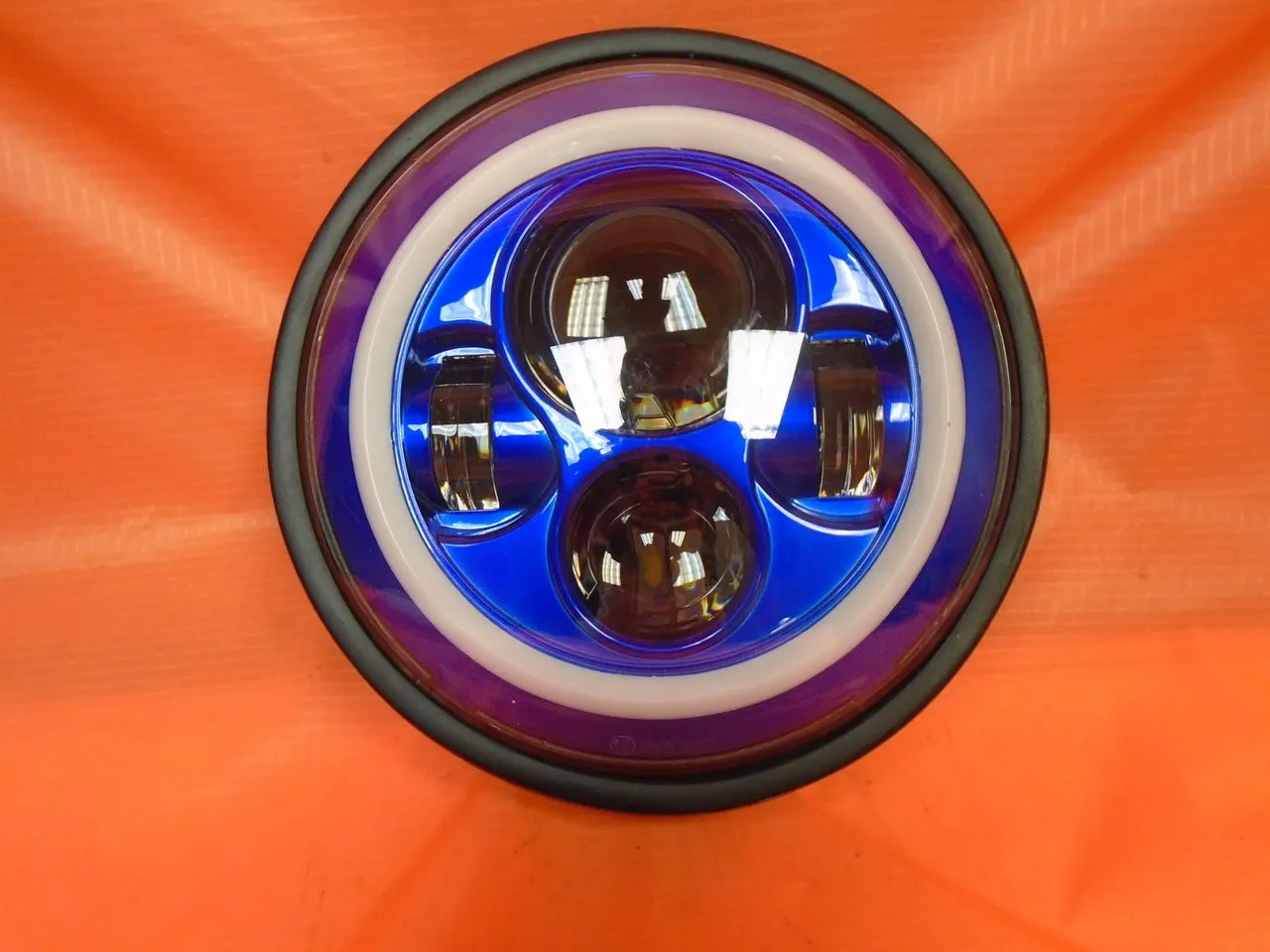 7" DAYMAKER Yamaha Royal Star Venture BLUE with BLUE Halo Projector HID LED Light Bulb Headlight Motorcycle