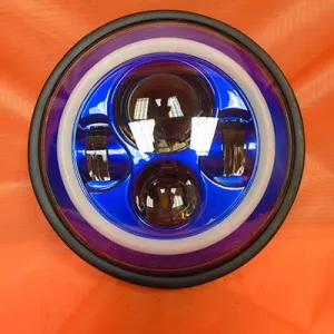 7" DAYMAKER Yamaha Royal Star Venture BLUE with BLUE Halo Projector HID LED Light Bulb Headlight Motorcycle