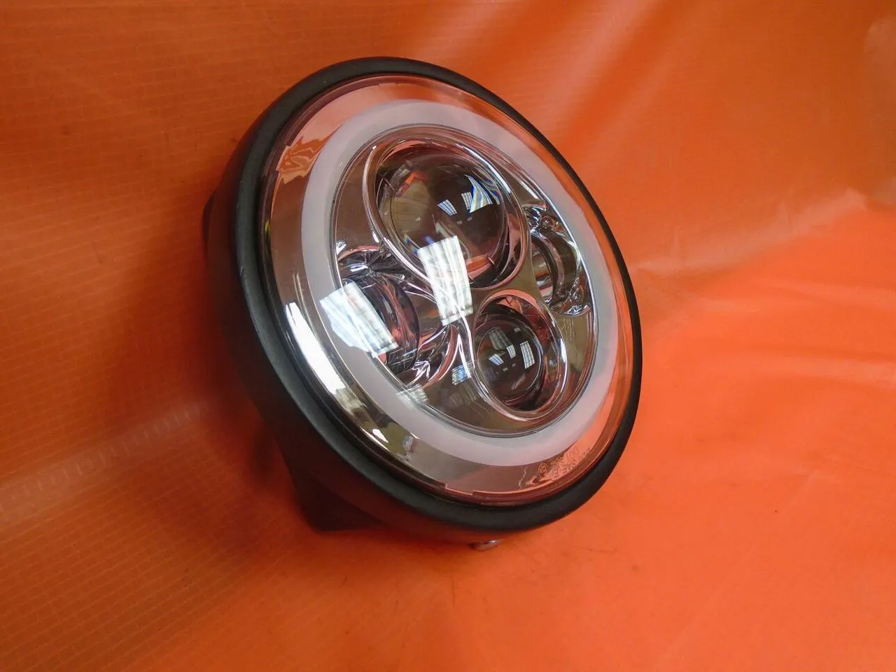 7" DAYMAKER Yamaha Royal Star Venture CHROME with BLUE Halo Projector HID LED Light Bulb Headlight Motorcycle