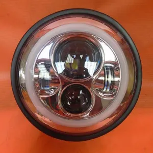7" DAYMAKER Yamaha Royal Star Venture CHROME with BLUE Halo Projector HID LED Light Bulb Headlight Motorcycle
