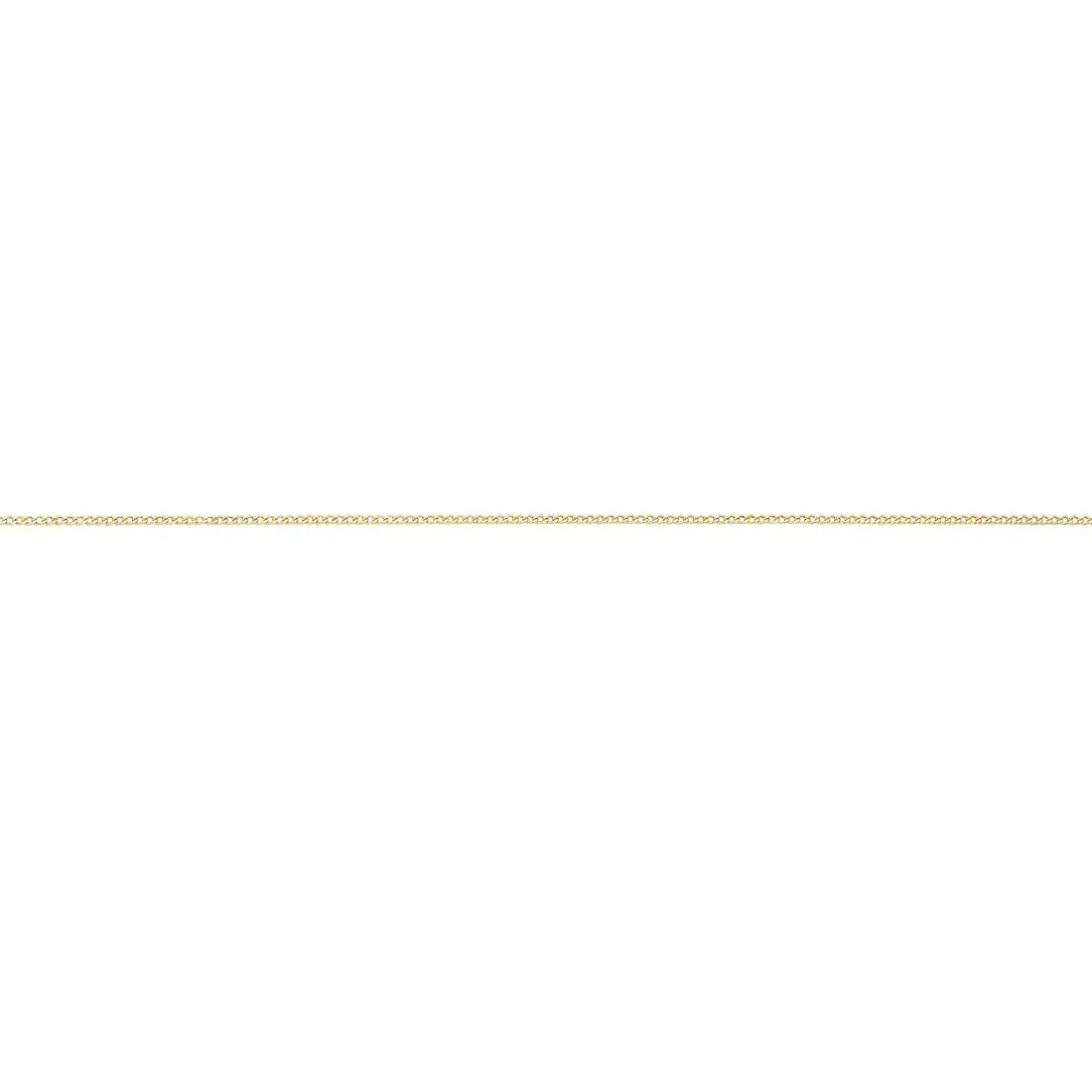 9ct Yellow Gold Curb Necklace 45cm