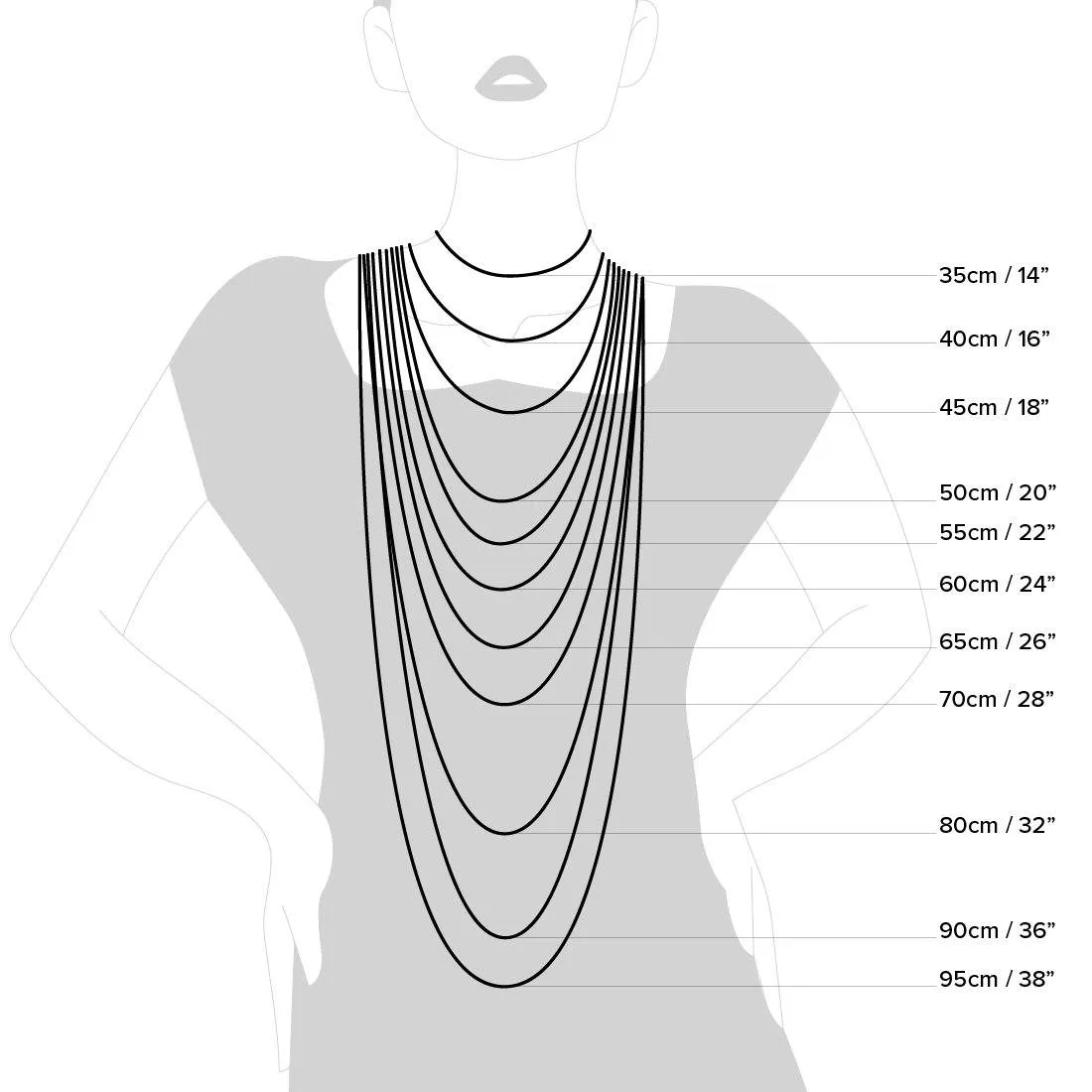 9ct Yellow Gold Hollow Figaro Chain Necklace 55cm