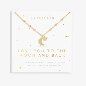 A LITTLE Love you to the moon and back necklace