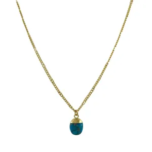 A. V. Max - Green Turquoise Bud Drop Necklace