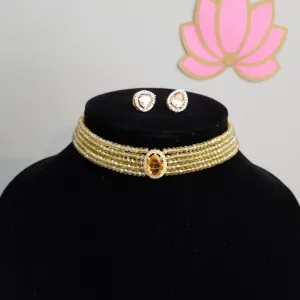 AD charm Beads Choker FL22
