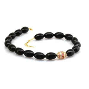 Affinity 20K Black Coral Beads Necklace