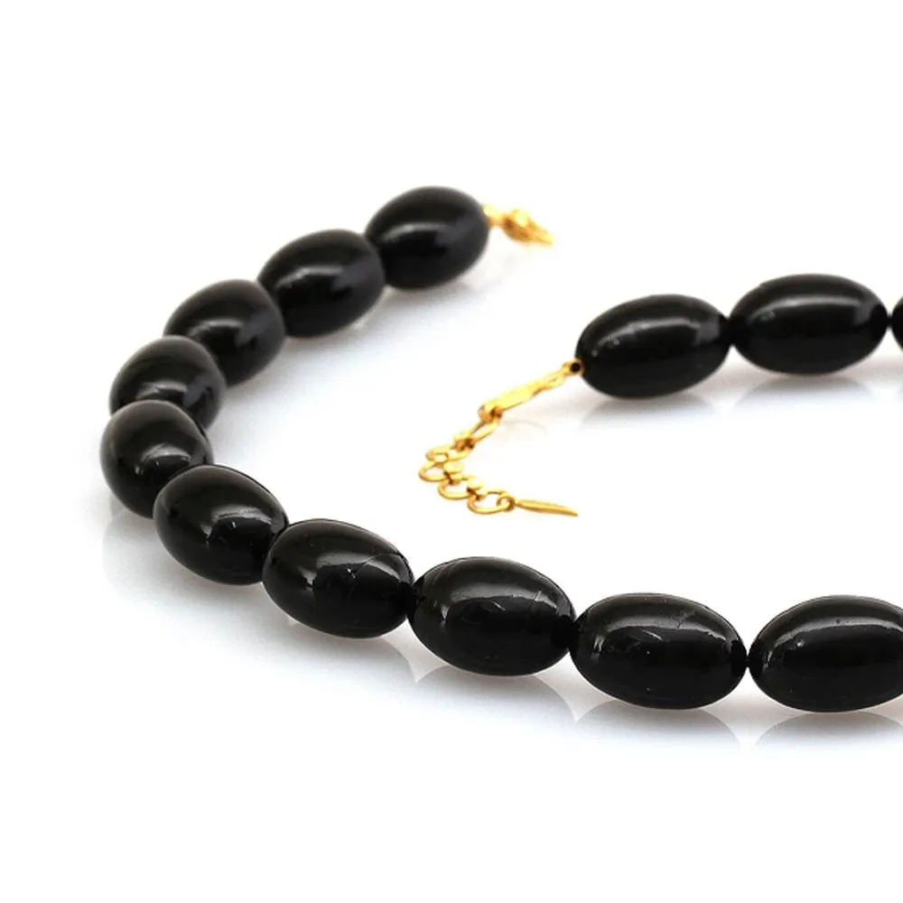 Affinity 20K Black Coral Beads Necklace
