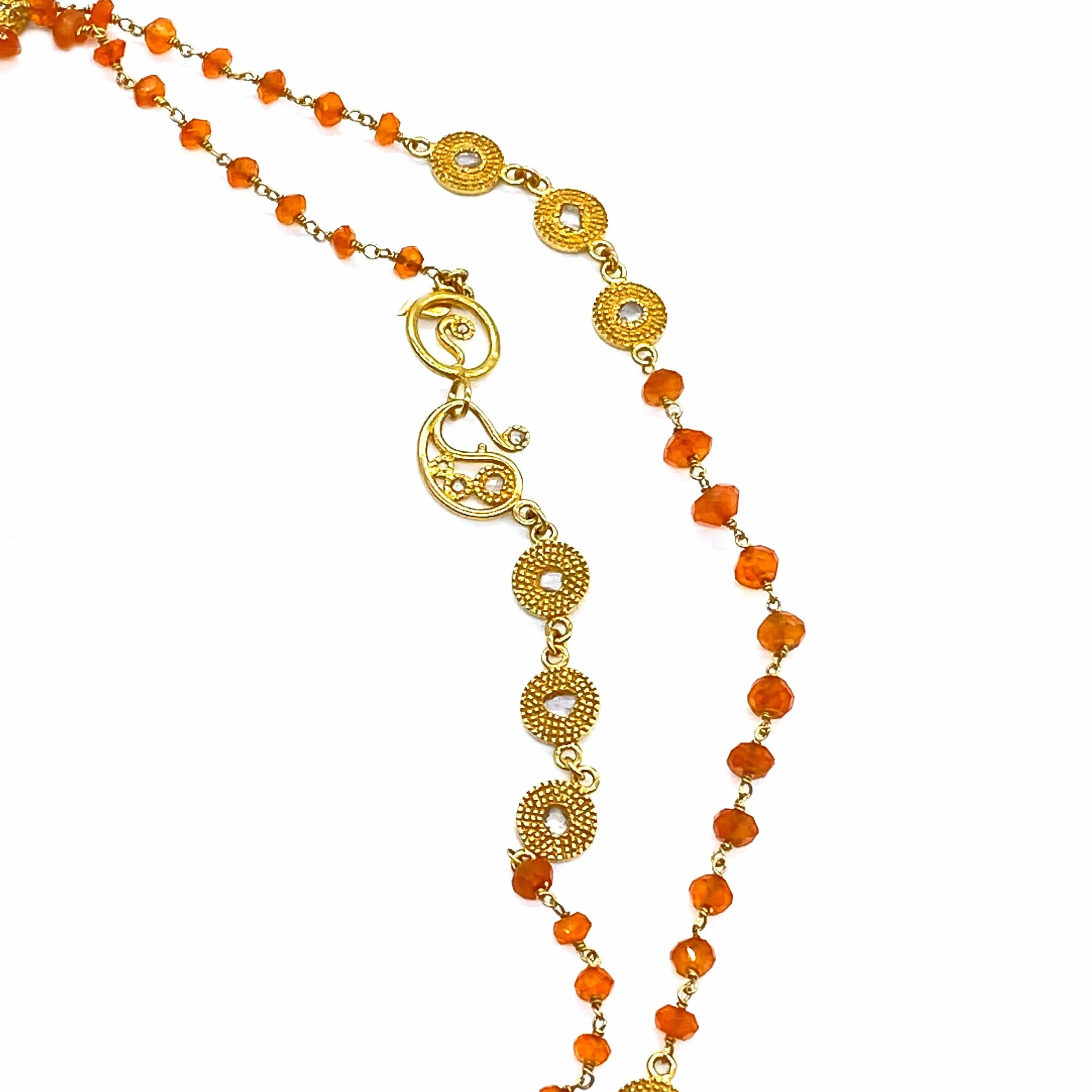 Affinity 20K Corneilian Long Necklace
