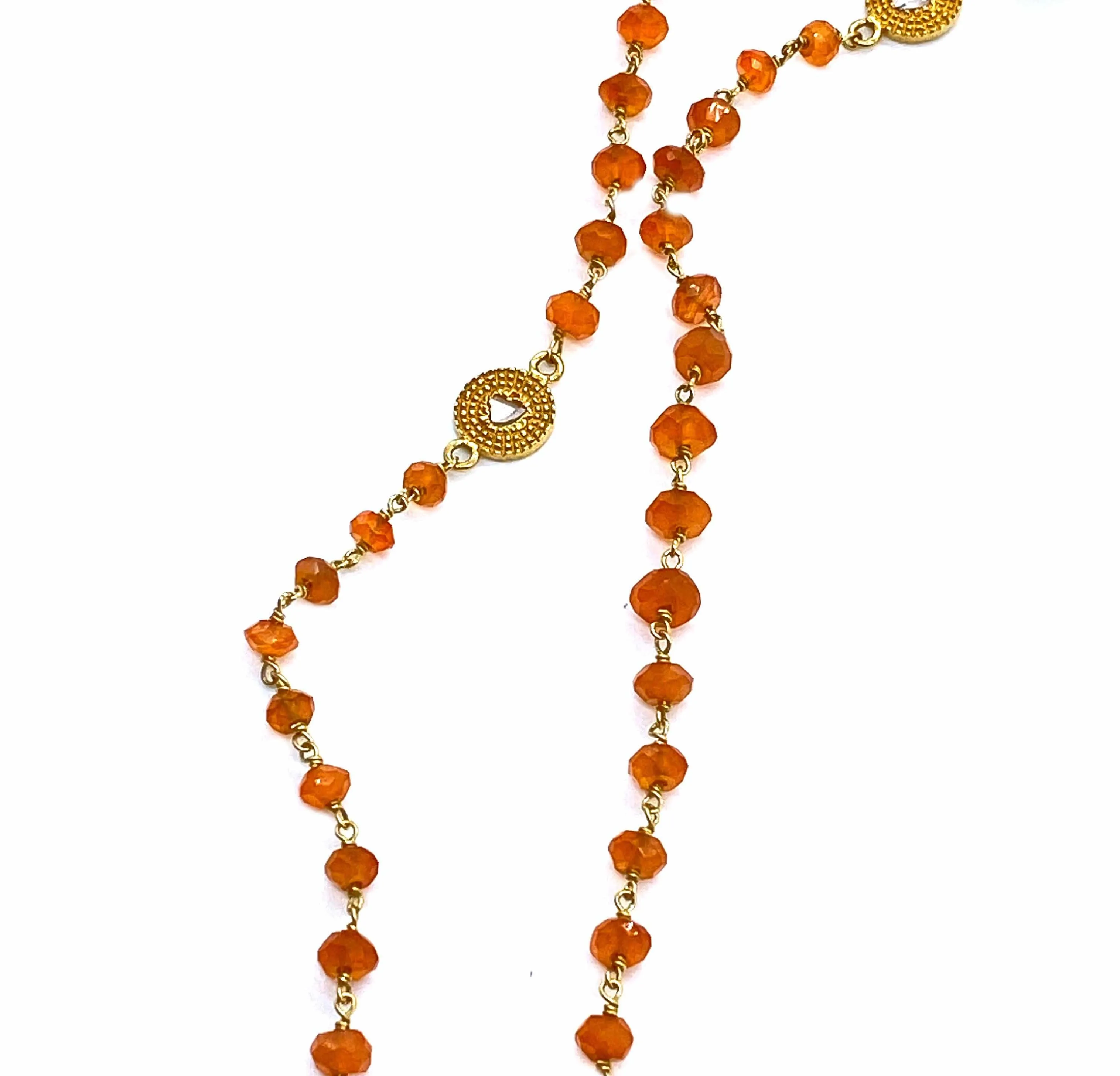 Affinity 20K Corneilian Long Necklace