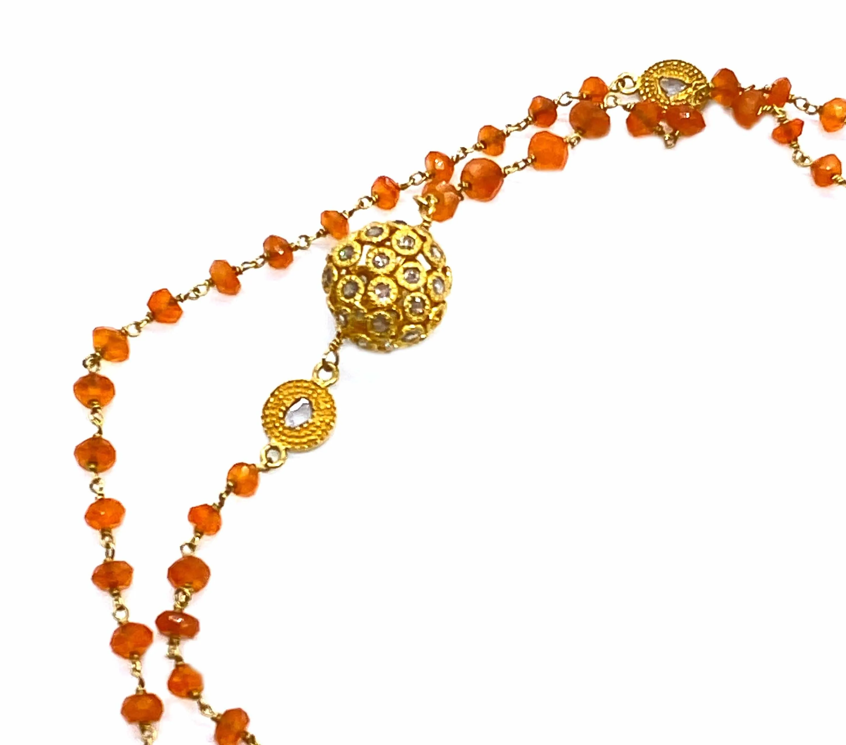 Affinity 20K Corneilian Long Necklace