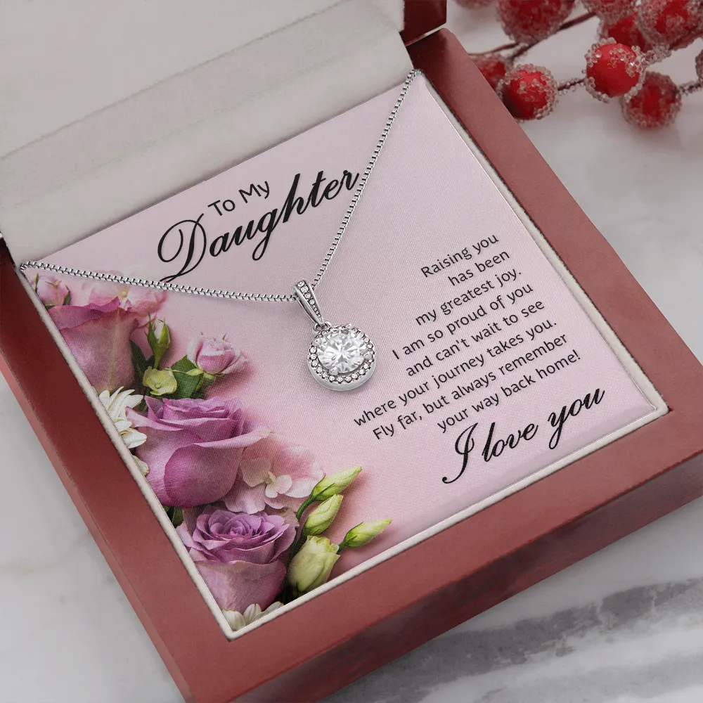 Always remember your way back home-Eternal Hope Necklace for Daughter