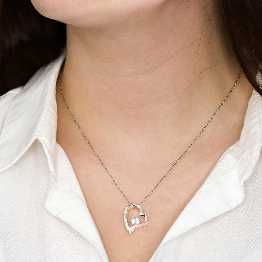 Always Shine-Sentimental Heart Necklace for Daughter, From Mom & Dad