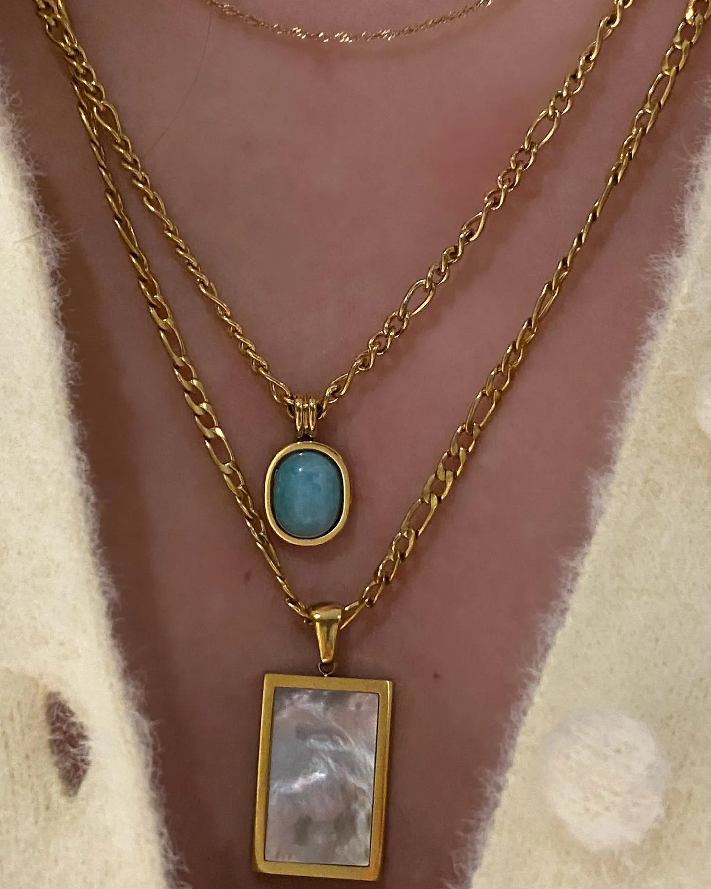 Amazonite Charm Necklace