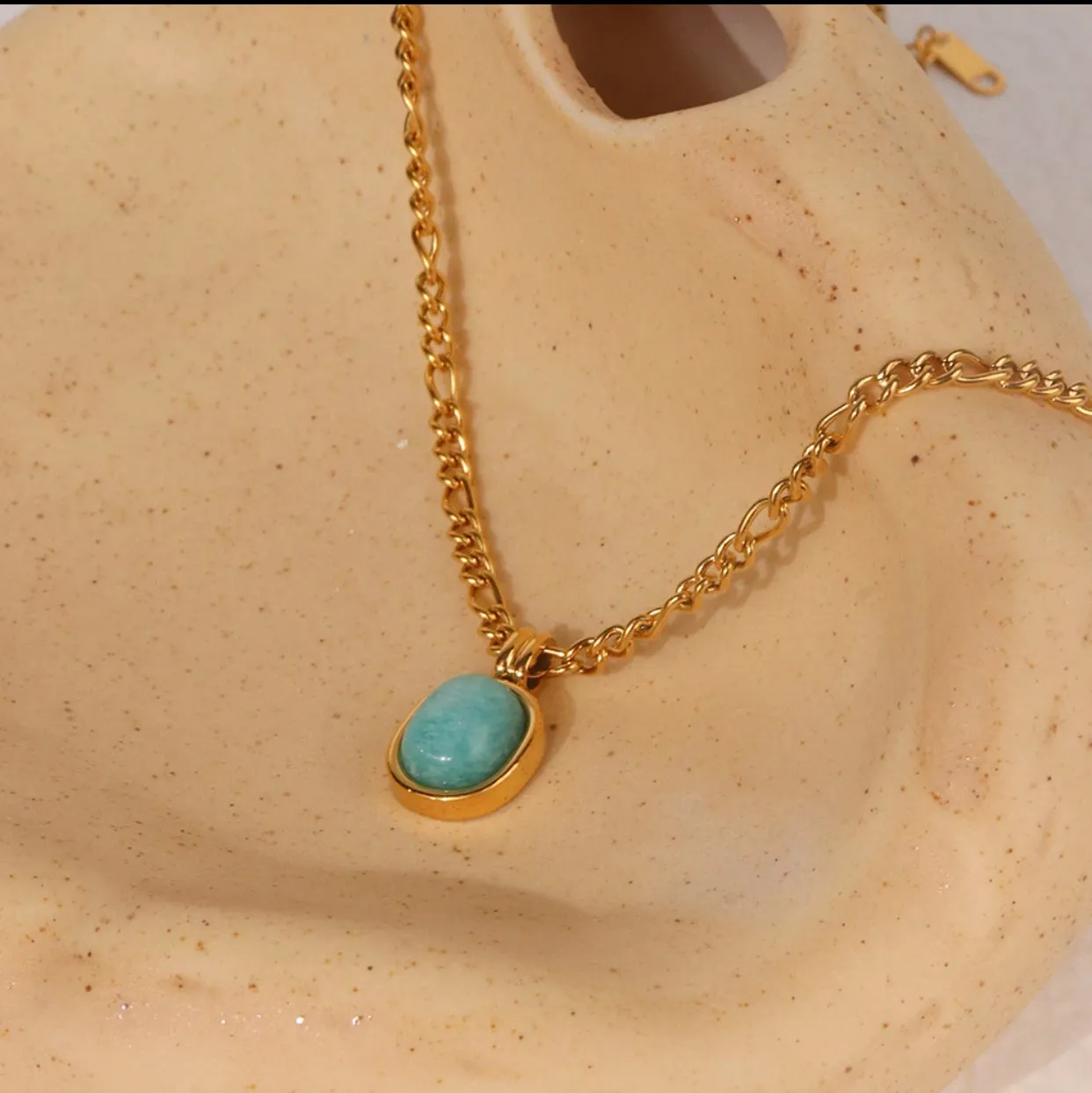 Amazonite Charm Necklace