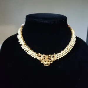 Antique Temple Necklace With Gold Plating