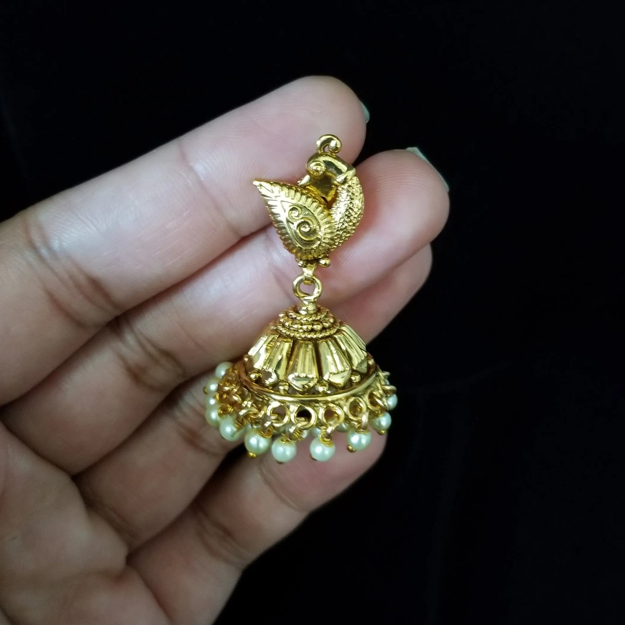 Antique Temple Necklace With Gold Plating