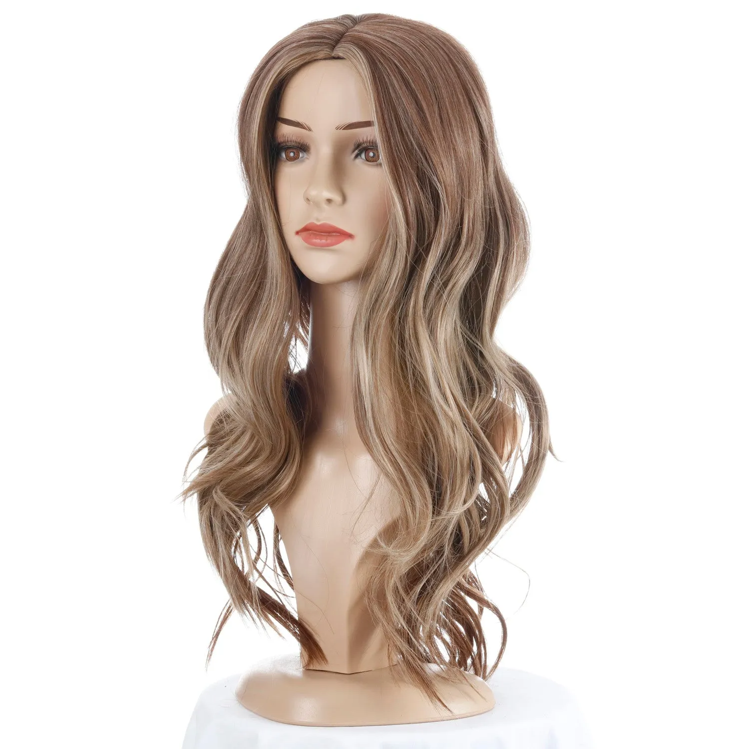 April | Blonde Long Wavy Synthetic Hair Wig