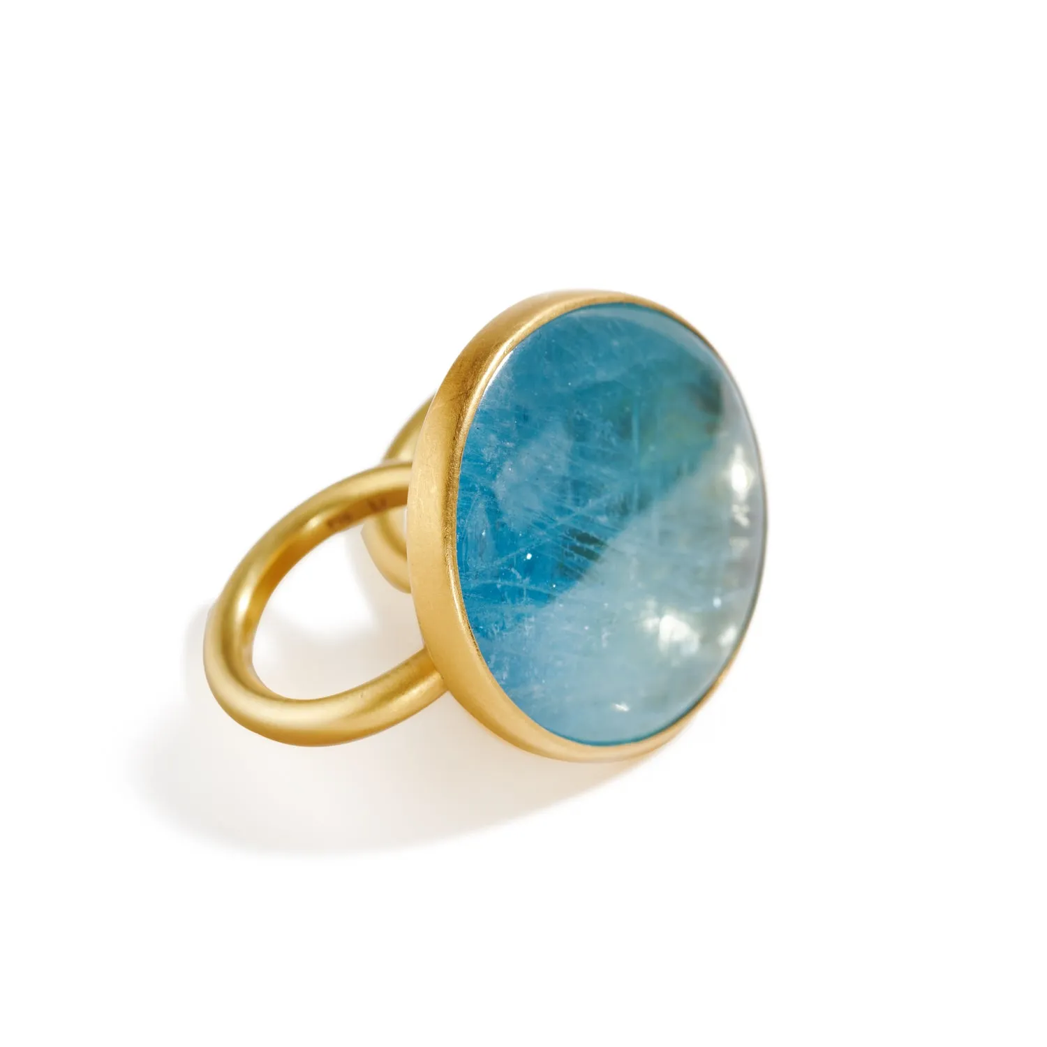 Aqua Oval Ring