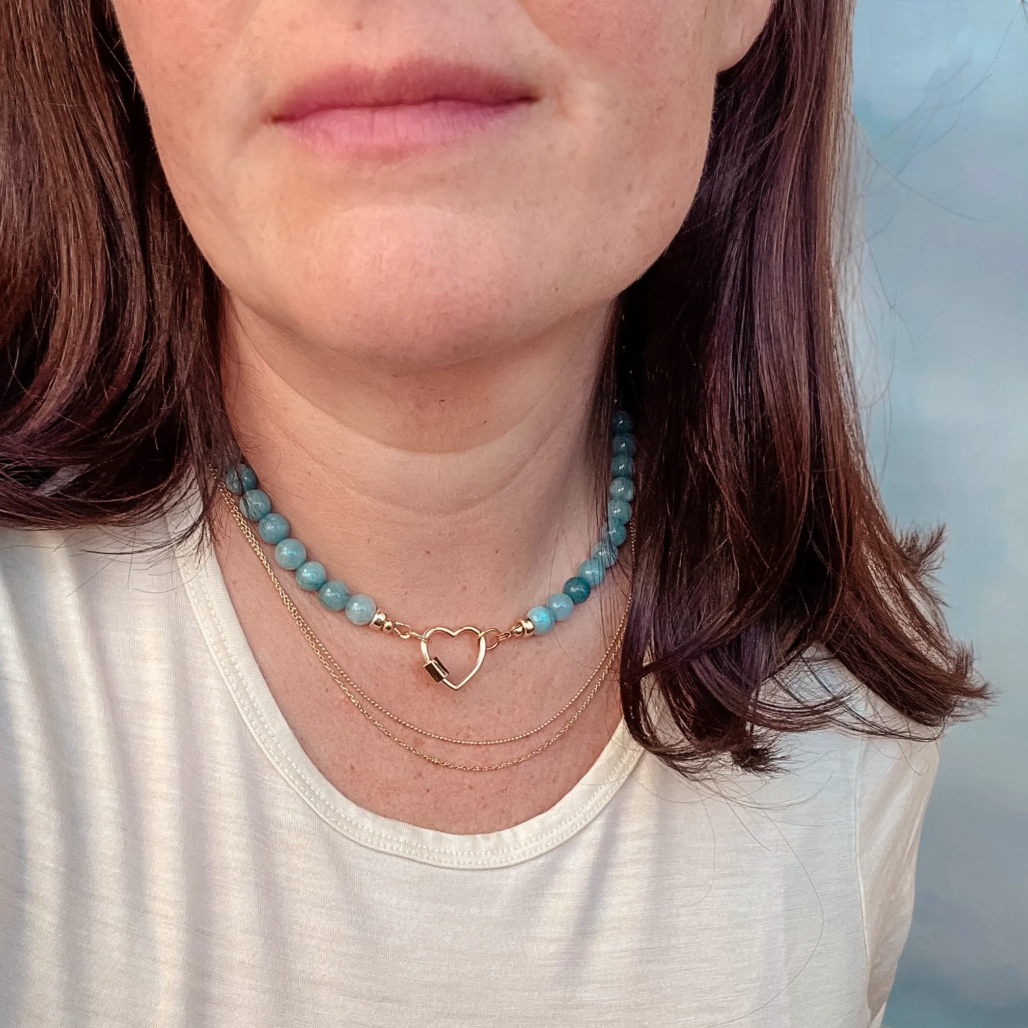 Aquamarine 'Calm in the Chaos' Necklace
