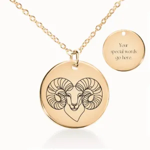 Aries Zodiac Necklace