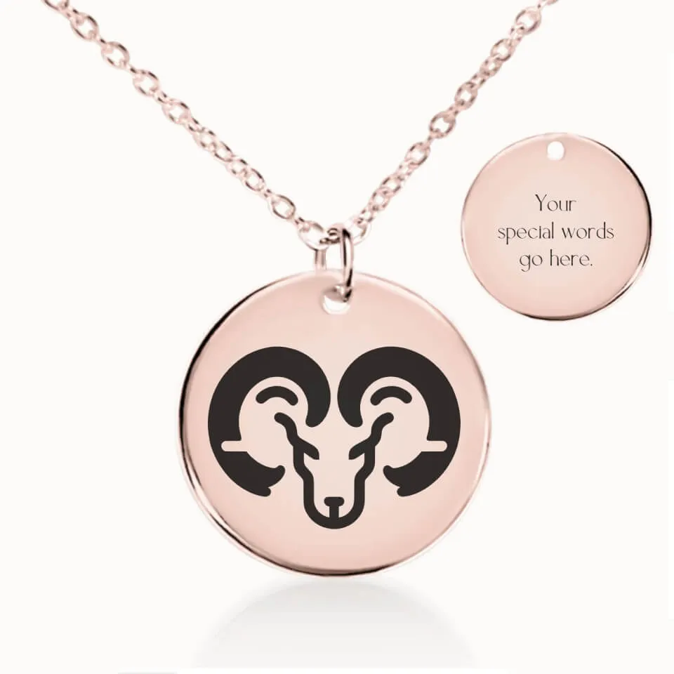 Aries Zodiac Necklace