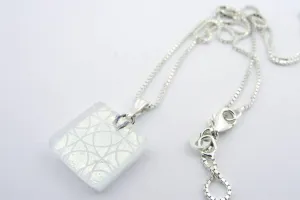 Axiom White Charm Necklace