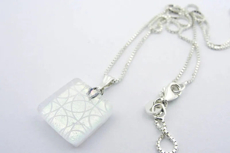 Axiom White Charm Necklace