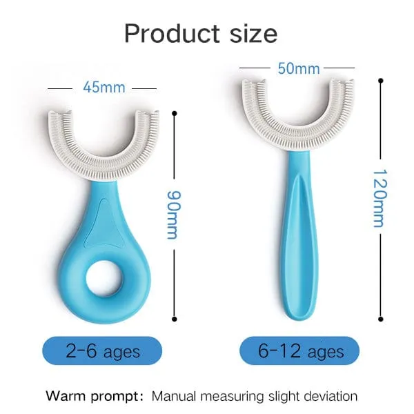 Baby Toothbrush Children 360 Degree U-shaped Child Toothbrush