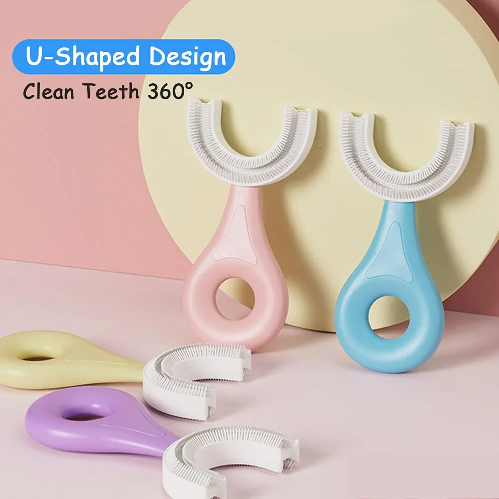 Baby Toothbrush Children 360 Degree U-shaped Child Toothbrush